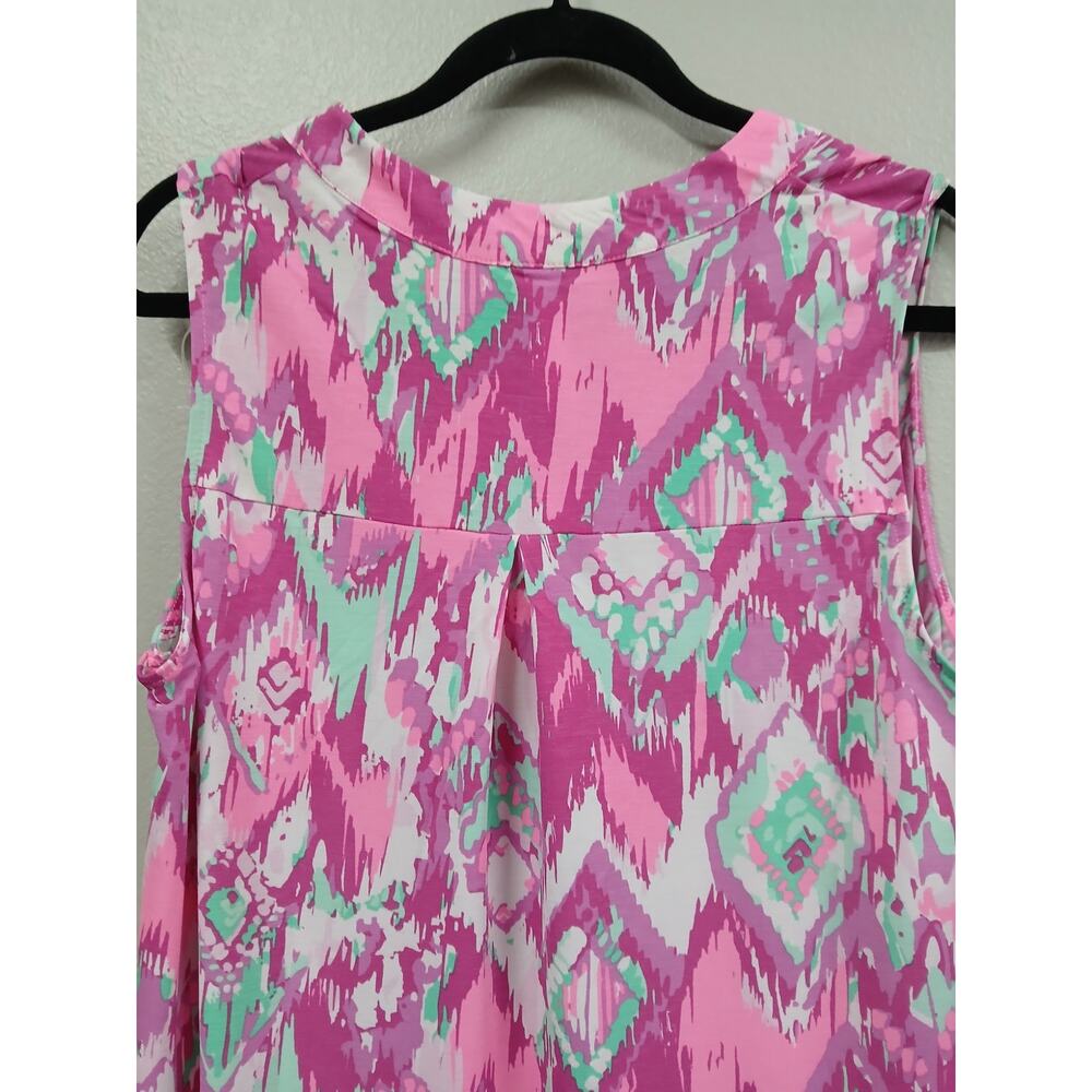 Dear Scarlett Lizzy Tank Top in Pink/Teal - Picture 7 of 7